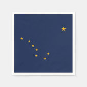 Patriottische papieren servetten met vlag van Alas (Voorkant)