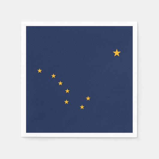 Patriottische papieren servetten met vlag van Alas (Voorkant)