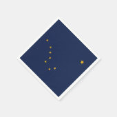 Patriottische papieren servetten met vlag van Alas (Hoek)