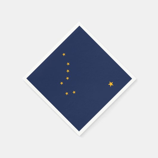 Patriottische papieren servetten met vlag van Alas (Hoek)