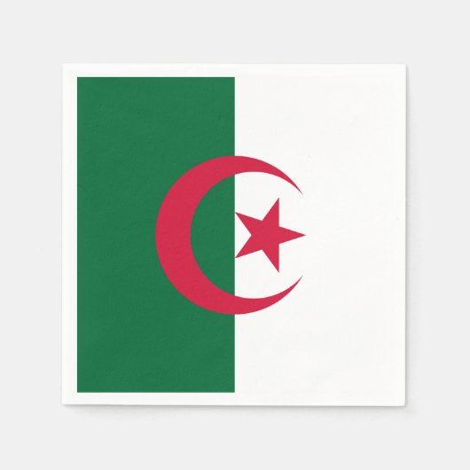 Patriottische papieren servetten met vlag van Alge (Voorkant)