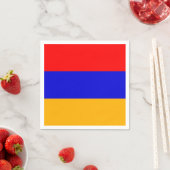 Patriottische papieren servetten met vlag van Arme (Insitu)