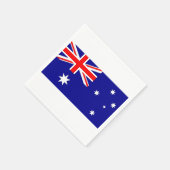 Patriottische papieren servetten met vlag van Aust (Hoek)