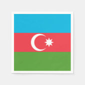 Patriottische papieren servetten met vlag van Azer (Voorkant)