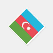 Patriottische papieren servetten met vlag van Azer (Hoek)
