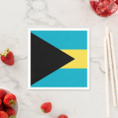Patriottische papieren servetten met vlag van Baha (Insitu)