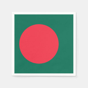 Patriottische papieren servetten met vlag van Bang