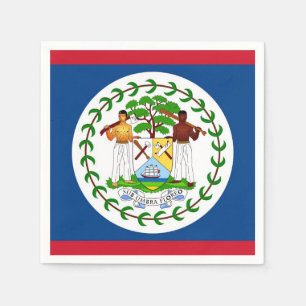 Patriottische papieren servetten met vlag van Beli