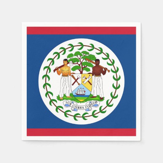 Patriottische papieren servetten met vlag van Beli (Voorkant)
