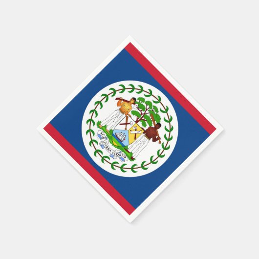 Patriottische papieren servetten met vlag van Beli (Hoek)