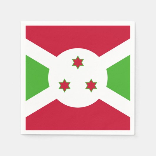 Patriottische papieren servetten met vlag van Buru (Voorkant)