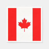 Patriottische papieren servetten met vlag van Cana (Voorkant)