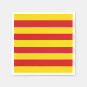 Patriottische papieren servetten met vlag van Cata (Voorkant)