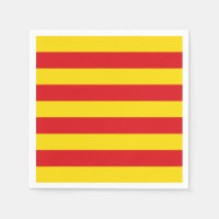 Patriottische papieren servetten met vlag van Cata