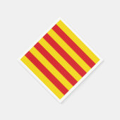 Patriottische papieren servetten met vlag van Cata (Hoek)