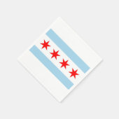 Patriottische papieren servetten met vlag van Chic (Hoek)