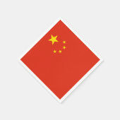 Patriottische papieren servetten met vlag van Chin (Hoek)