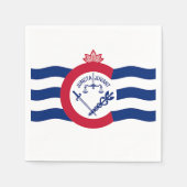 Patriottische papieren servetten met vlag van Cinc (Voorkant)