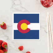 Patriottische papieren servetten met vlag van Colo (Insitu)