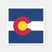 Patriottische papieren servetten met vlag van Colo (Voorkant)