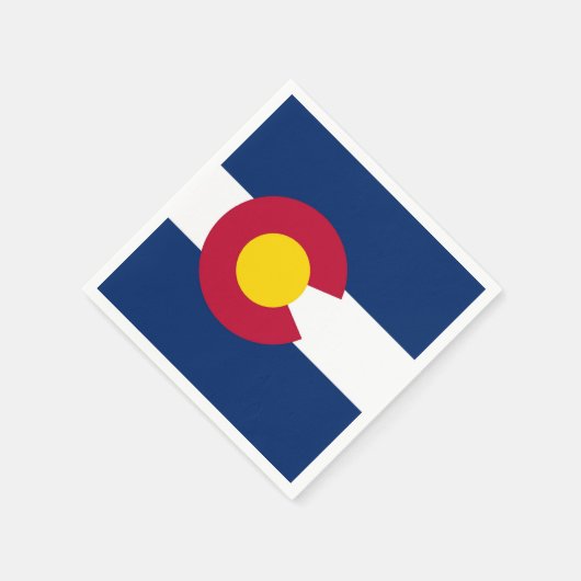 Patriottische papieren servetten met vlag van Colo (Hoek)