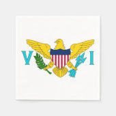 Patriottische papieren servetten met vlag van de M (Voorkant)