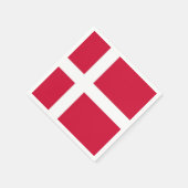 Patriottische papieren servetten met vlag van Dene (Hoek)