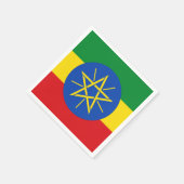 Patriottische papieren servetten met vlag van Ethi (Hoek)