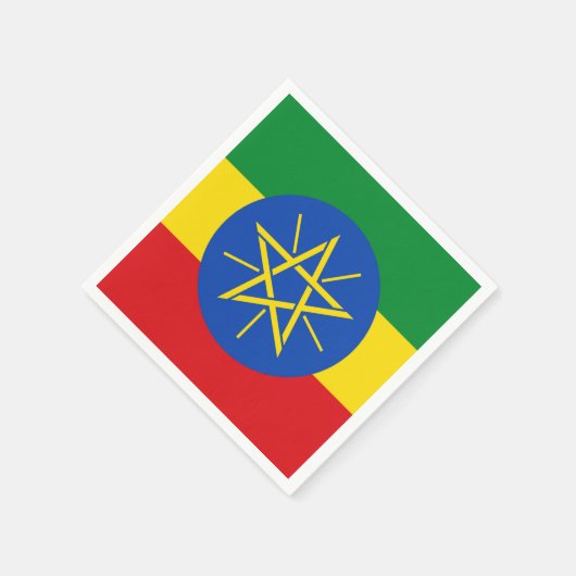 Patriottische papieren servetten met vlag van Ethi (Hoek)