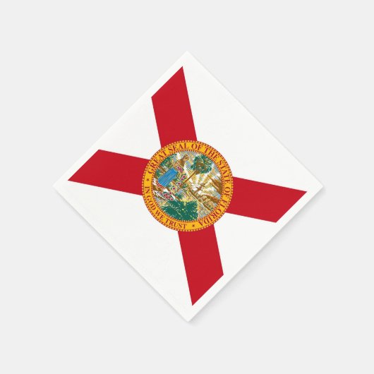 Patriottische papieren servetten met vlag van Flor (Hoek)