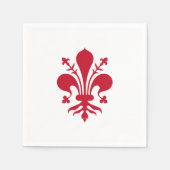 Patriottische papieren servetten met vlag van Flor (Voorkant)