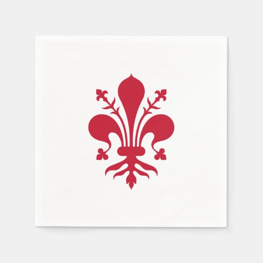 Patriottische papieren servetten met vlag van Flor (Voorkant)