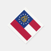 Patriottische papieren servetten met vlag van Geor (Hoek)