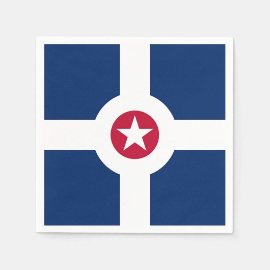 Patriottische papieren servetten met vlag van Indi (Voorkant)