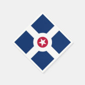 Patriottische papieren servetten met vlag van Indi (Hoek)