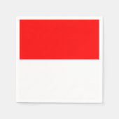 Patriottische papieren servetten met vlag van Indo (Voorkant)