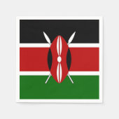 Patriottische papieren servetten met vlag van Keni (Voorkant)