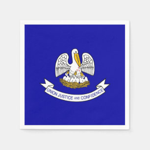 Patriottische papieren servetten met vlag van Loui