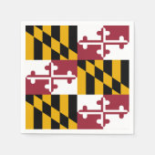 Patriottische papieren servetten met vlag van Mary (Voorkant)