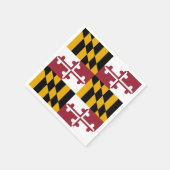 Patriottische papieren servetten met vlag van Mary (Hoek)