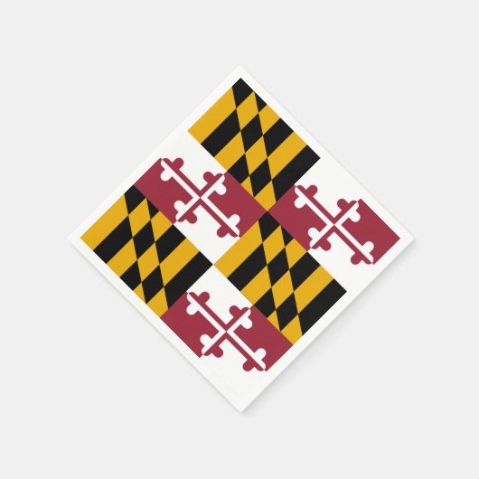 Patriottische papieren servetten met vlag van Mary (Hoek)