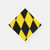 Patriottische papieren servetten met vlag van Münc (Hoek)