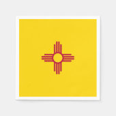 Patriottische papieren servetten met vlag van New (Voorkant)