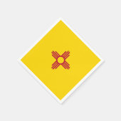 Patriottische papieren servetten met vlag van New (Hoek)