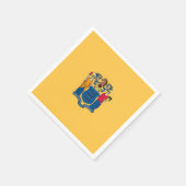 Patriottische papieren servetten met vlag van New  (Hoek)