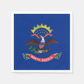 Patriottische papieren servetten met vlag van Nort (Voorkant)