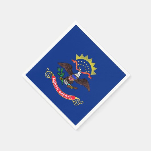 Patriottische papieren servetten met vlag van Nort (Hoek)