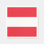 Patriottische papieren servetten met vlag van Oost (Voorkant)