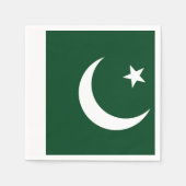 Patriottische papieren servetten met vlag van Paki (Voorkant)