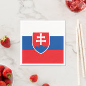 Patriottische papieren servetten met vlag van Slow (Insitu)